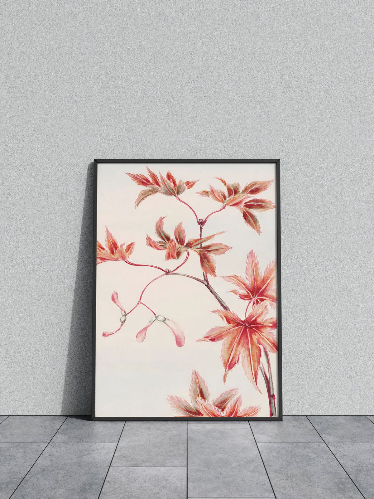 Branch of Maple Tree Asian Style Poster | Wall Art for Home & Office | High-Quality Print - High-quality vinyl skin