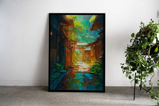 Bright Light of Spring Asian Style Poster | Wall Art for Home & Office | High-Quality Print - High-quality vinyl sk