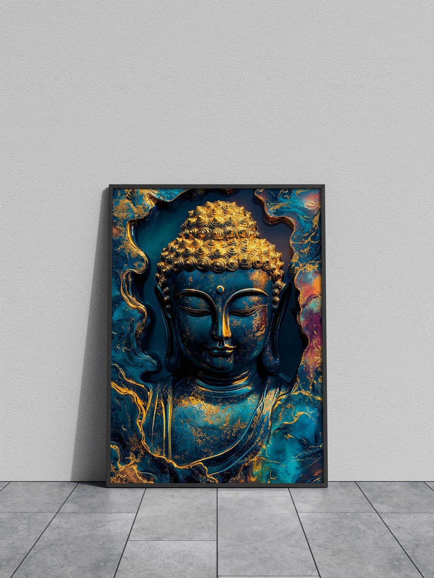 Buddha Statue Art Asian Style Poster | Wall Art for Home & Office | High-Quality Print - High-quality vinyl skin wr
