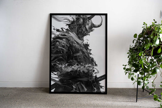 Bushido Asian Style Poster | Wall Art for Home & Office | High-Quality Print - High-quality vinyl skin wrap decal w