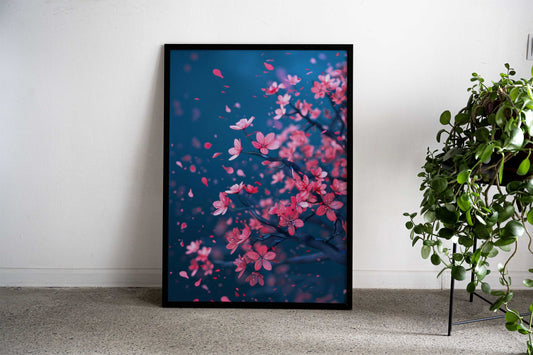 Cherry Blossoms Nature Asian Style Poster | Wall Art for Home & Office | High-Quality Print - High-Quality Visual Display