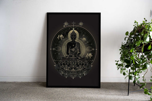 Chinese Buddha Buddhism Asian Style Poster | Wall Art for Home & Office | High-Quality Print - High-Quality Visual Display
