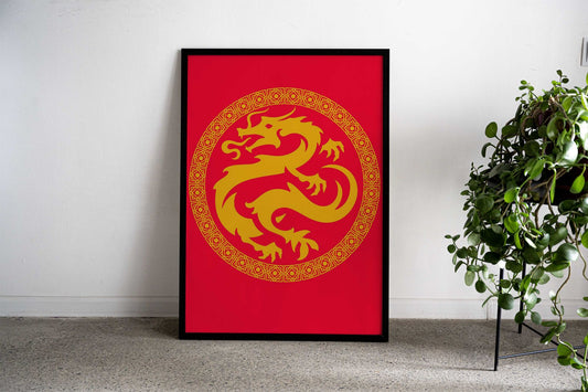 Chinese new year snake Asian Style Poster | Wall Art for Home & Office | High-Quality Print - High-Quality Visual Display