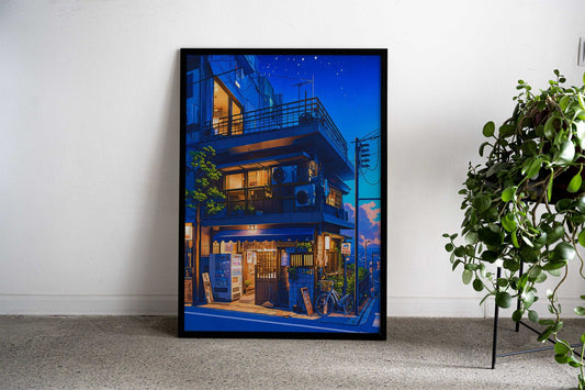 Corner Shop Asian Style Poster | Wall Art for Home & Office | High-Quality Print - High-Quality Visual Display