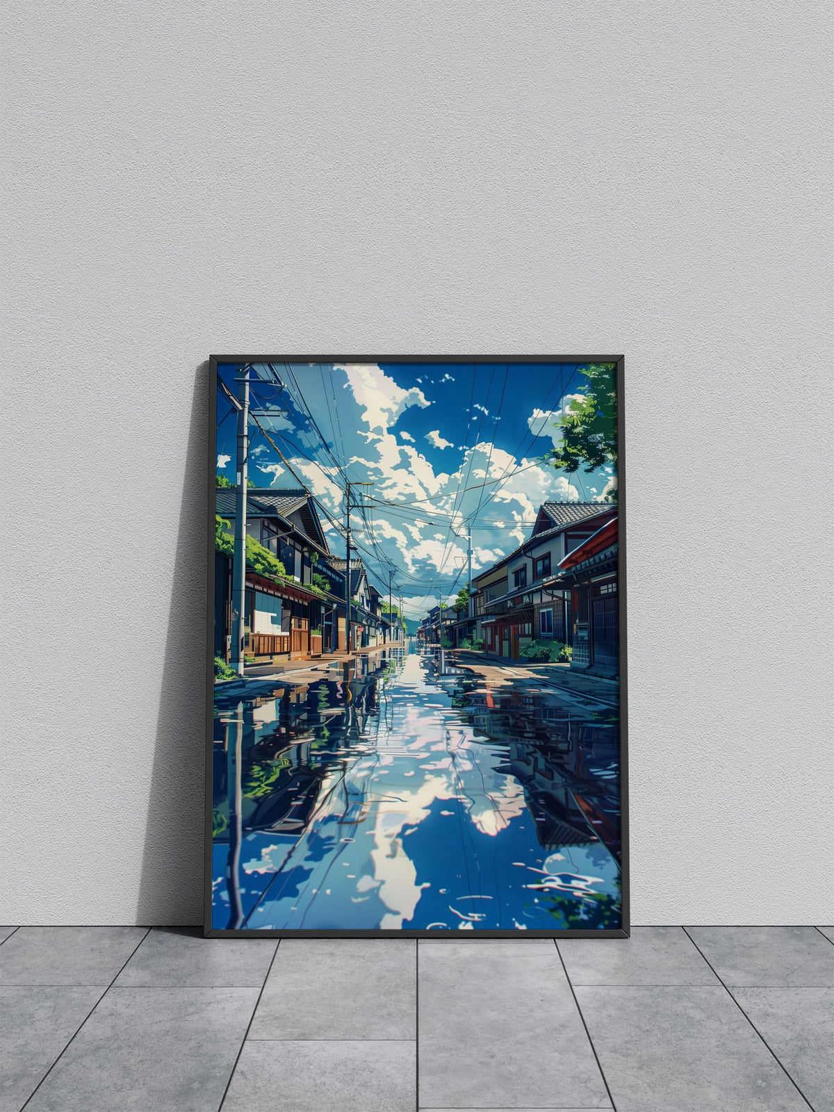 Cozy Street Anime Asian Style Poster | Wall Art for Home & Office | High-Quality Print - High-Quality Visual Display