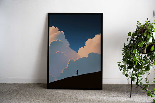 Cozy sunset traveler Asian Style Poster | Wall Art for Home & Office | High-Quality Print - High-Quality Visual Display