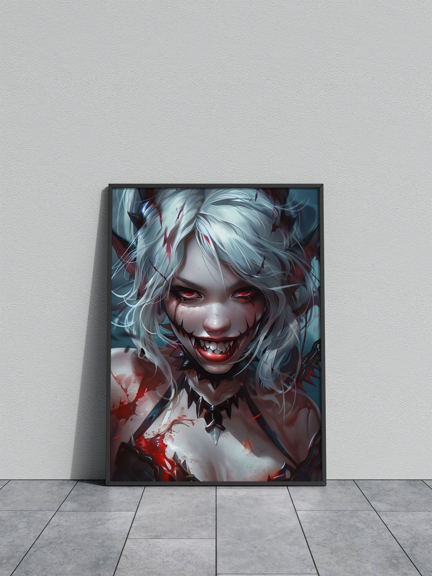 Crazy Anime School Girl Asian Style Poster | Wall Art for Home & Office | High-Quality Print