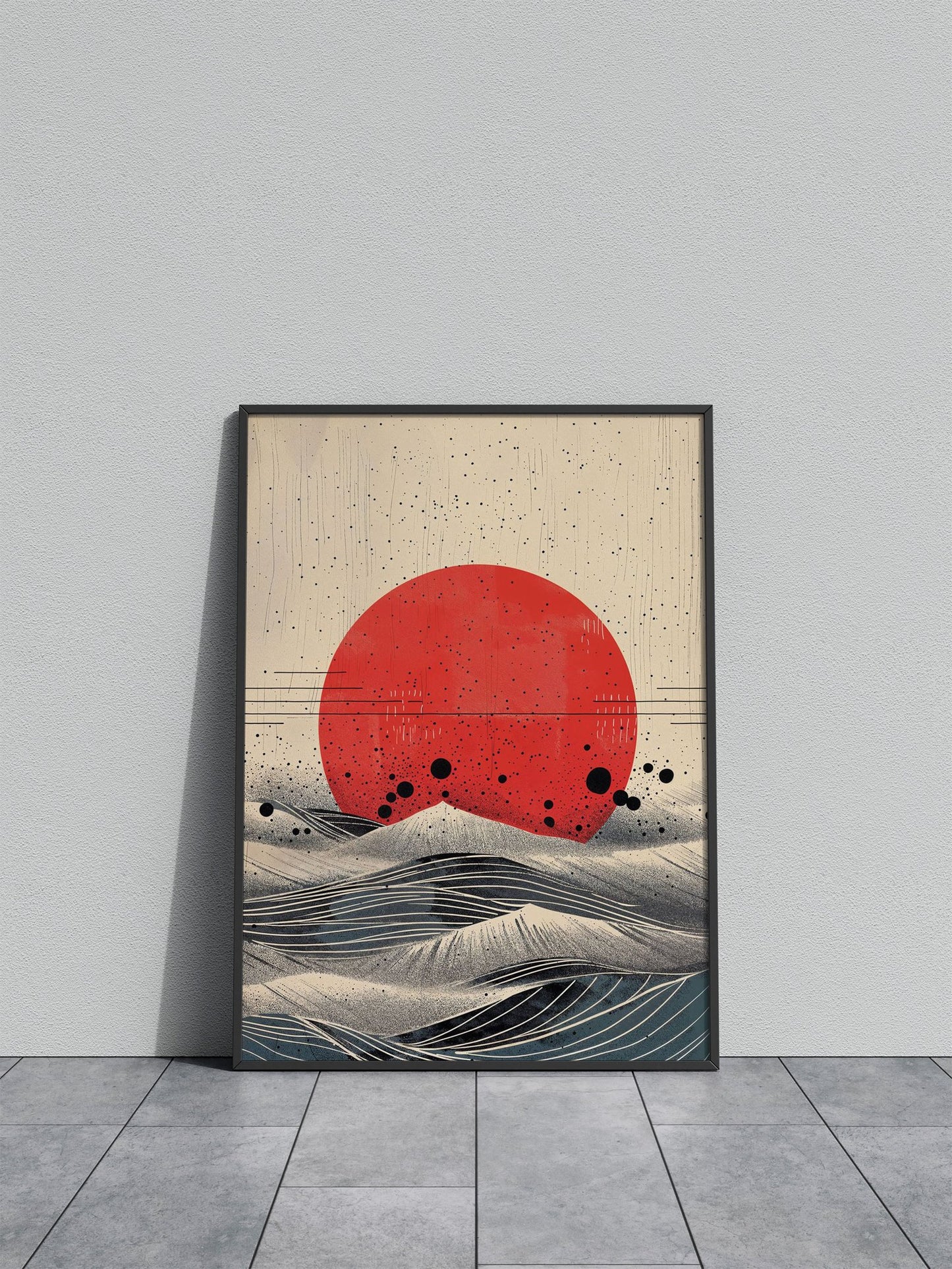 Crimson Tide Asian Style Poster | Wall Art for Home & Office | High-Quality Print