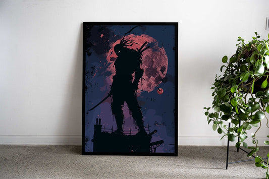 Dark Shadow Ninja Asian Style Poster | Wall Art for Home & Office | High-Quality Print - High-Quality Visual Display