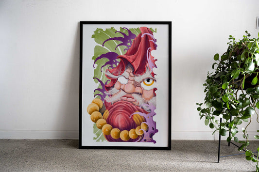 Daruma Doll Asian Style Poster | Wall Art for Home & Office | High-Quality Print - High-Quality Visual Display
