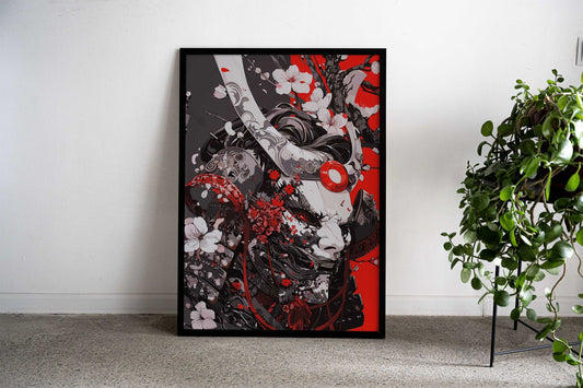 Demon Mask Asian Style Poster | Wall Art for Home & Office | High-Quality Print - High-Quality Visual Display