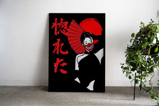 Demon oni woman Asian Style Poster | Wall Art for Home & Office | High-Quality Print - High-Quality Visual Display