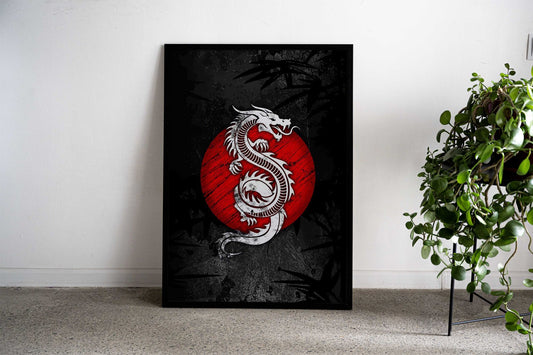 Dragon Japan Culture Asian Style Poster | Wall Art for Home & Office | High-Quality Print - High-Quality Visual Display