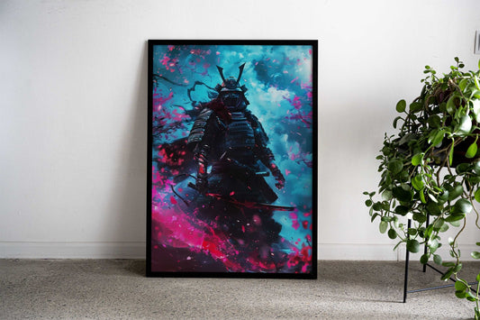 Eternal Samurais Vigil Asian Style Poster | Wall Art for Home & Office | High-Quality Print - High-Quality Visual Display