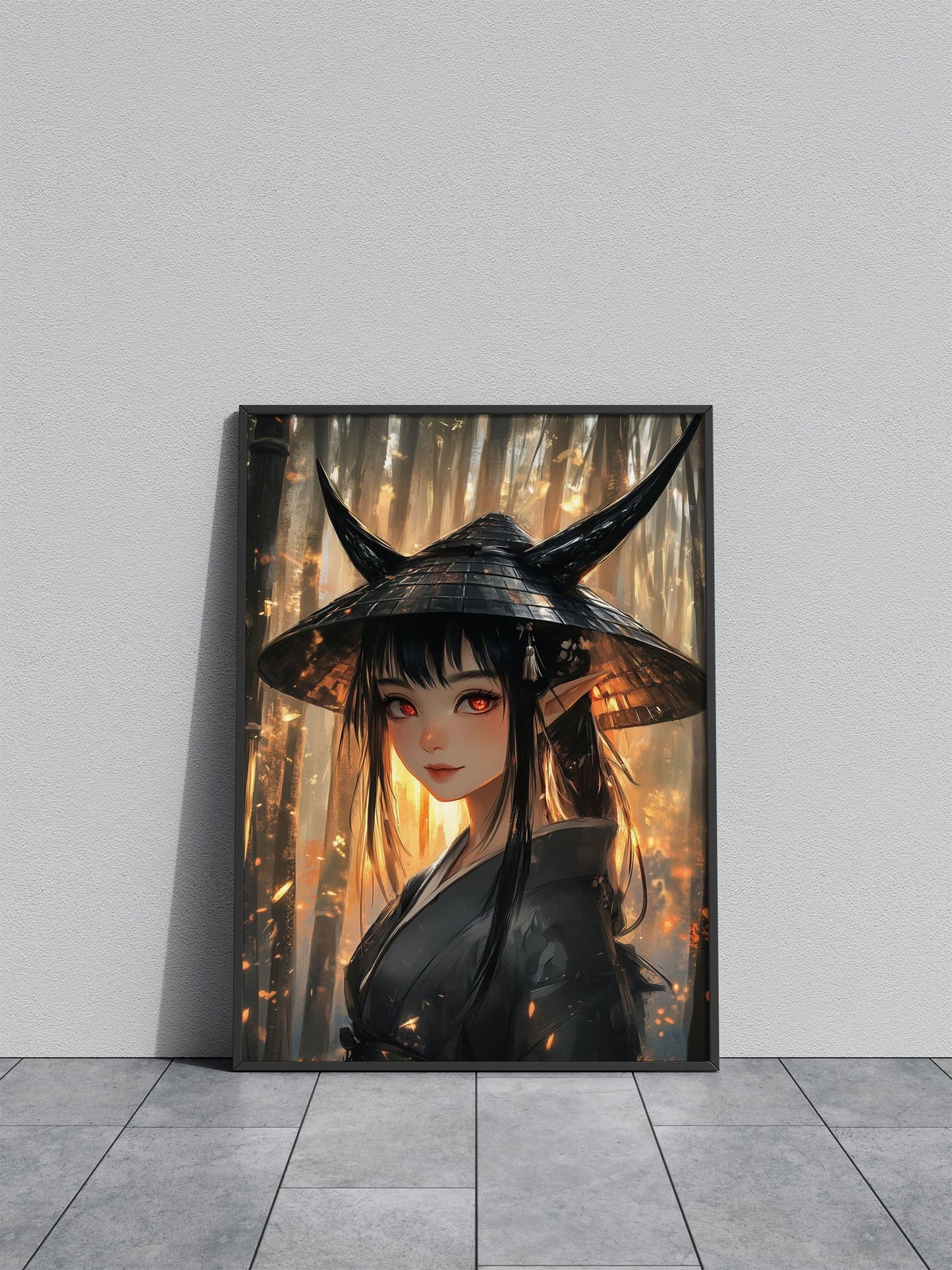 Evil Jpanese Cute Girl Asian Style Poster | Wall Art for Home & Office | High-Quality Print