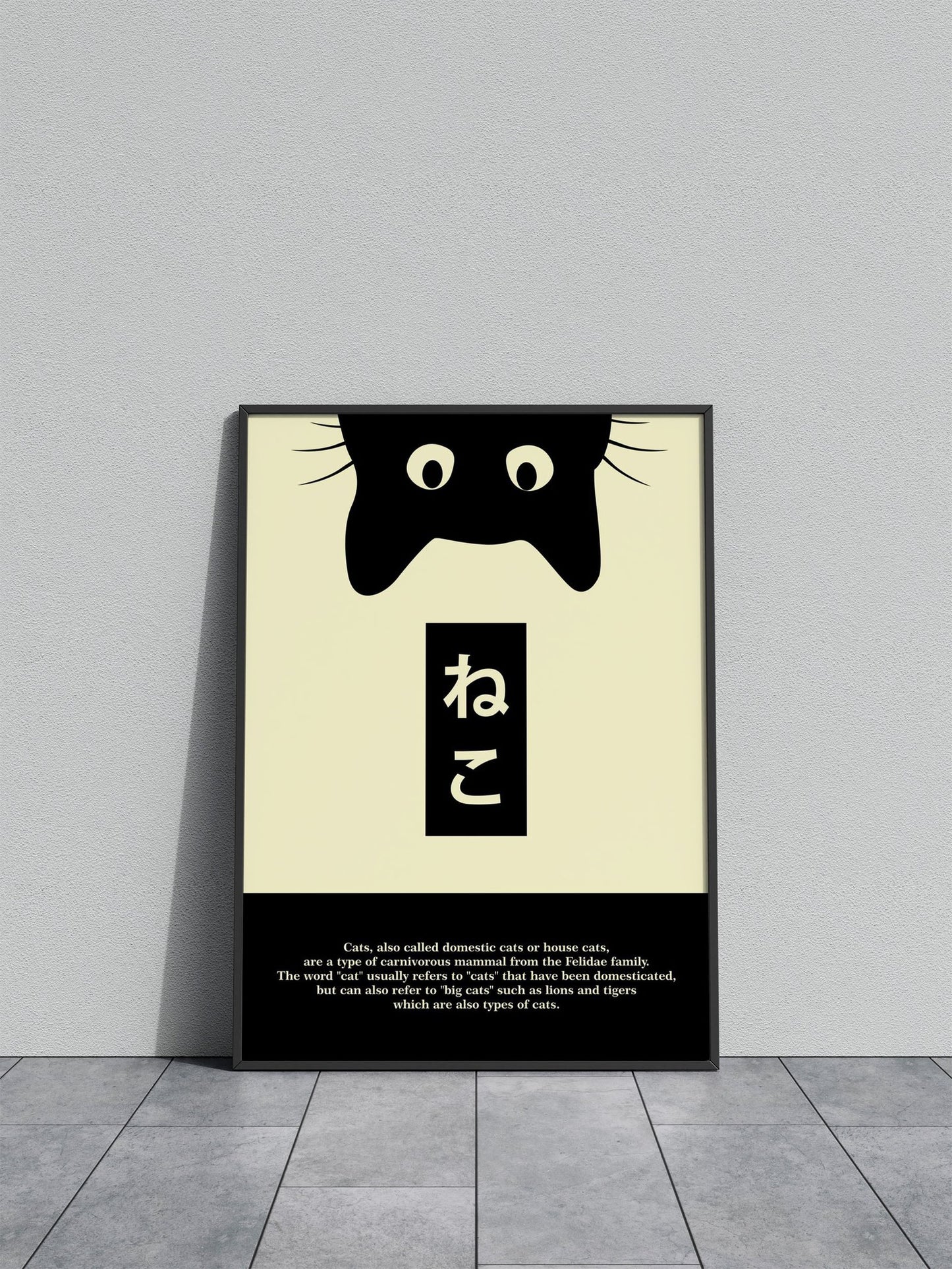 Explanation About Cats Asian Style Poster | Wall Art for Home & Office | High-Quality Print