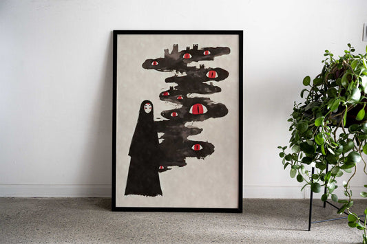 Eye Monster Yokai Asian Style Poster | Wall Art for Home & Office | High-Quality Print - High-Quality Visual Display