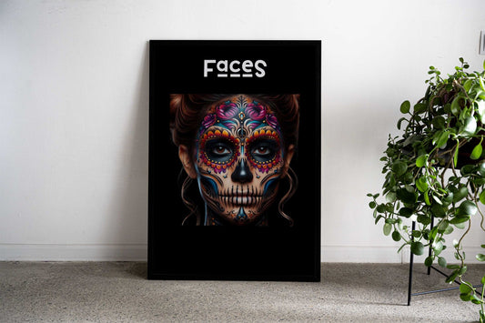 Faces No 1 Asian Style Poster | Wall Art for Home & Office | High-Quality Print - High-Quality Visual Display