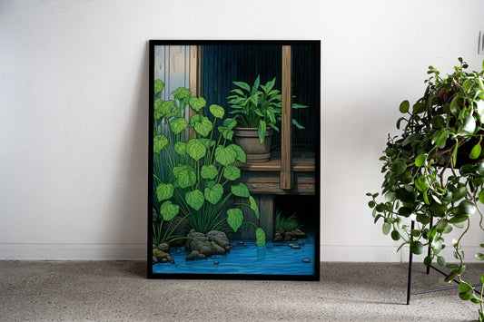 Floral Japanese Painting Asian Style Poster | Wall Art for Home & Office | High-Quality Print - High-Quality Visual Display