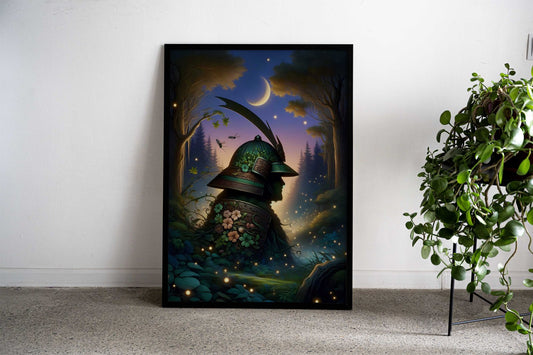 Forest Consumed Samurai Asian Style Poster | Wall Art for Home & Office | High-Quality Print - High-Quality Visual Display
