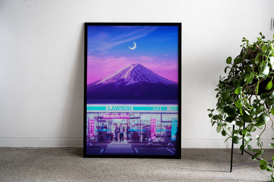 Fuji Magical Mountain Asian Style Poster | Wall Art for Home & Office | High-Quality Print - High-Quality Visual Display