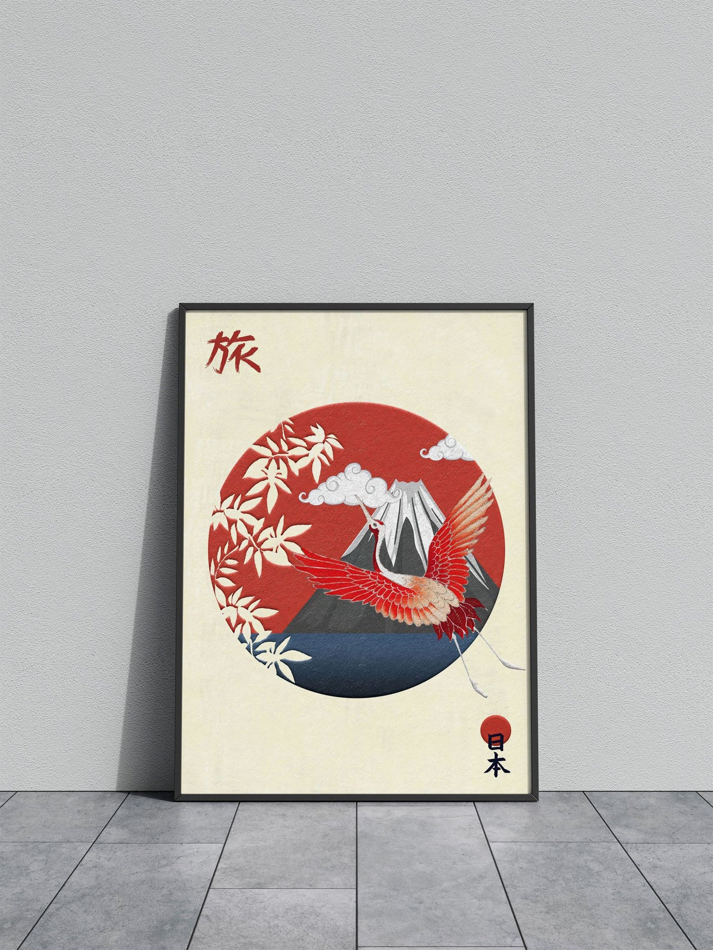 Fuji Mount Japanese Asian Style Poster | Wall Art for Home & Office | High-Quality Print