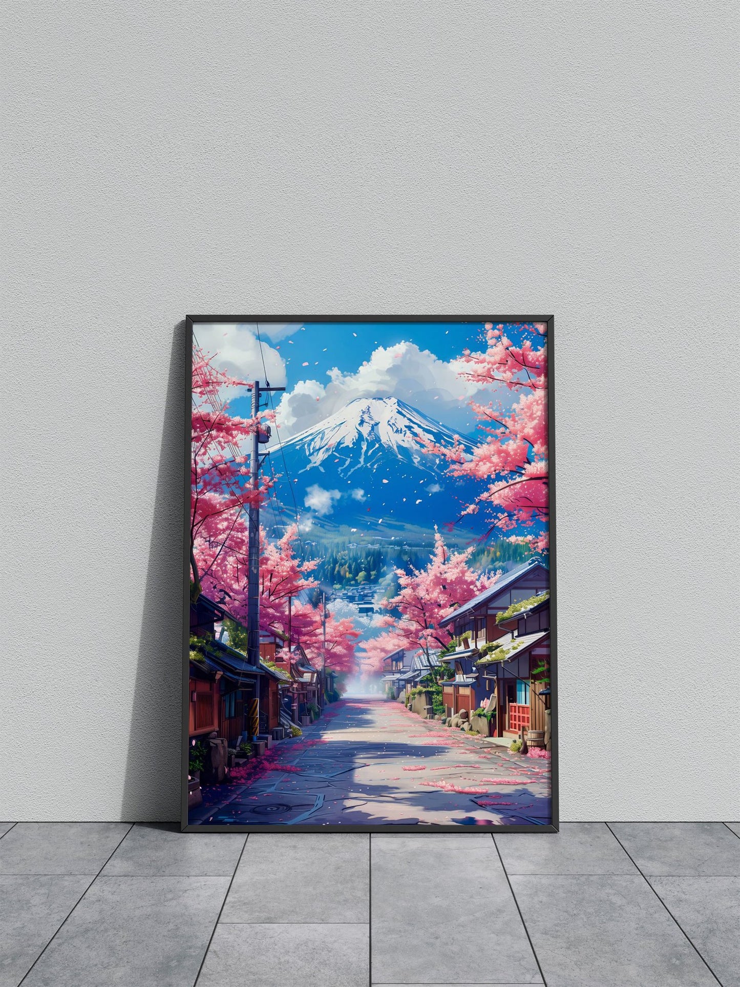 Fuji mount landscape Asian Style Poster | Wall Art for Home & Office | High-Quality Print