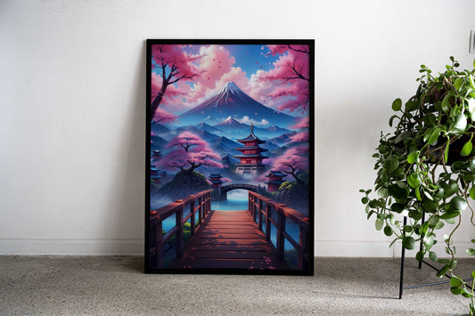 Fuji mountain beautiful Asian Style Poster | Wall Art for Home & Office | High-Quality Print - High-Quality Visual Display