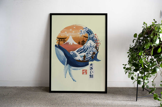 Funny Animal Asian Style Poster | Wall Art for Home & Office | High-Quality Print - High-Quality Visual Display