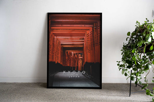 Fushimi Inari Kyoto Asian Style Poster | Wall Art for Home & Office | High-Quality Print - High-Quality Visual Display