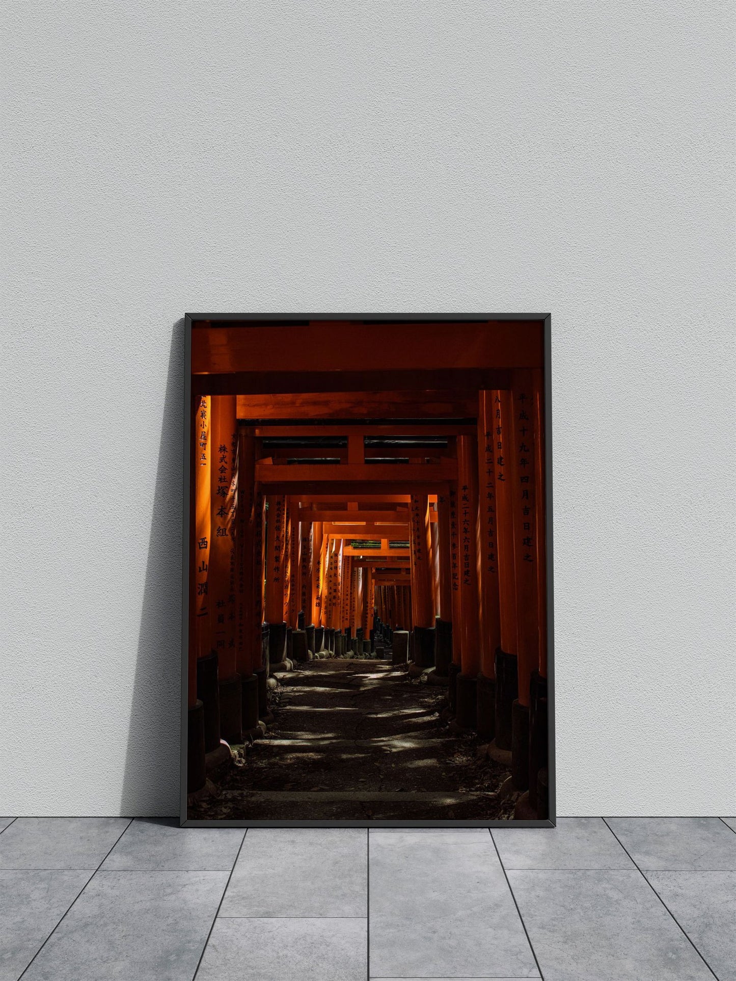 Fushimi Inari Shrine Torii Gates Asian Style Poster | Wall Art for Home & Office | High-Quality Print