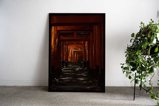 Fushimi Inari Shrine Torii Gates Asian Style Poster | Wall Art for Home & Office | High-Quality Print - High-Quality Visual Display