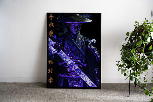 Futuristic Asian Warrior Asian Style Poster | Wall Art for Home & Office | High-Quality Print - High-Quality Visual Display