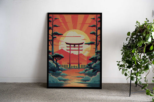 Gate Japan Asian Style Poster | Wall Art for Home & Office | High-Quality Print - High-Quality Visual Display