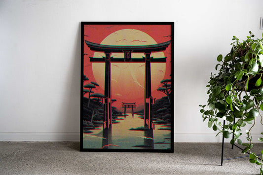 Gate Mystic Japan Asian Style Poster | Wall Art for Home & Office | High-Quality Print - High-Quality Visual Display