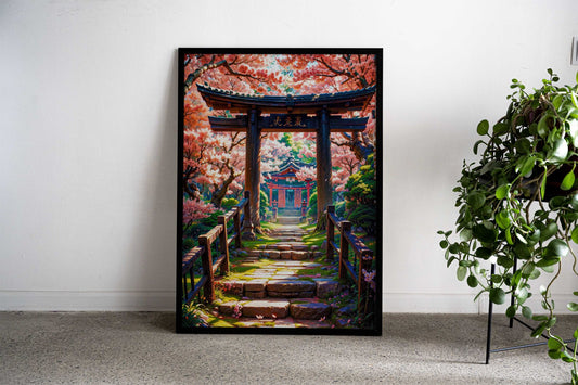 Gateway to Serenity Asian Style Poster | Wall Art for Home & Office | High-Quality Print - High-Quality Visual Display