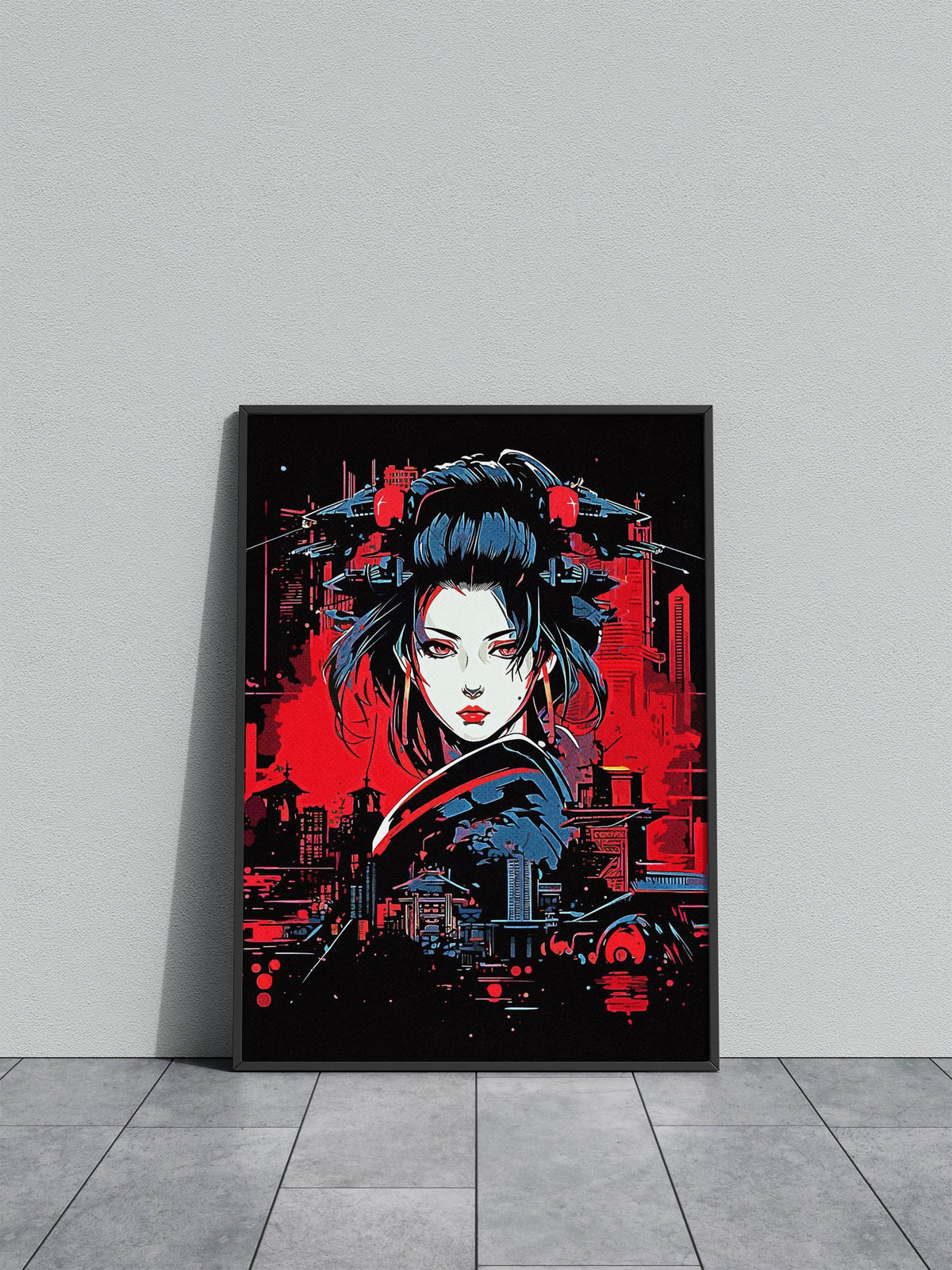 Geisha Art Asian Style Poster | Wall Art for Home & Office | High-Quality Print - High-Quality Visual Display