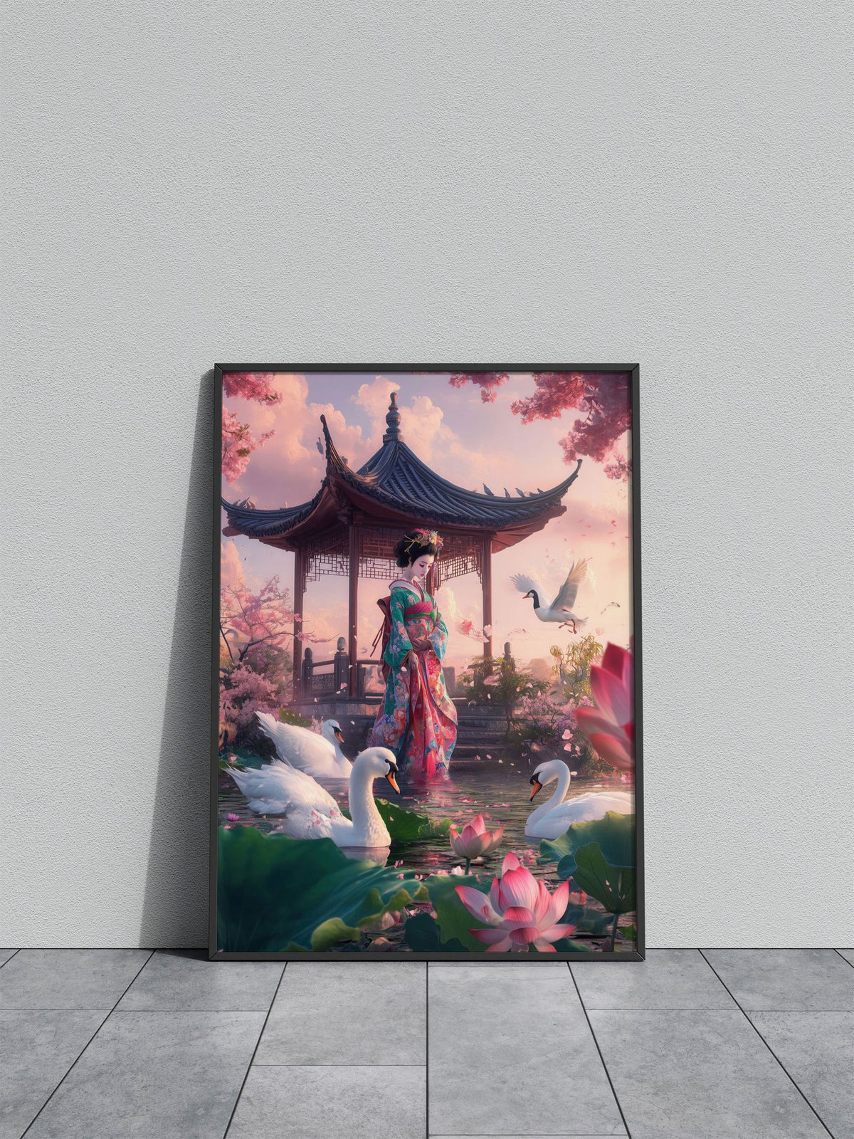Geisha Beauty Asian Style Poster | Wall Art for Home & Office | High-Quality Print - High-Quality Visual Display