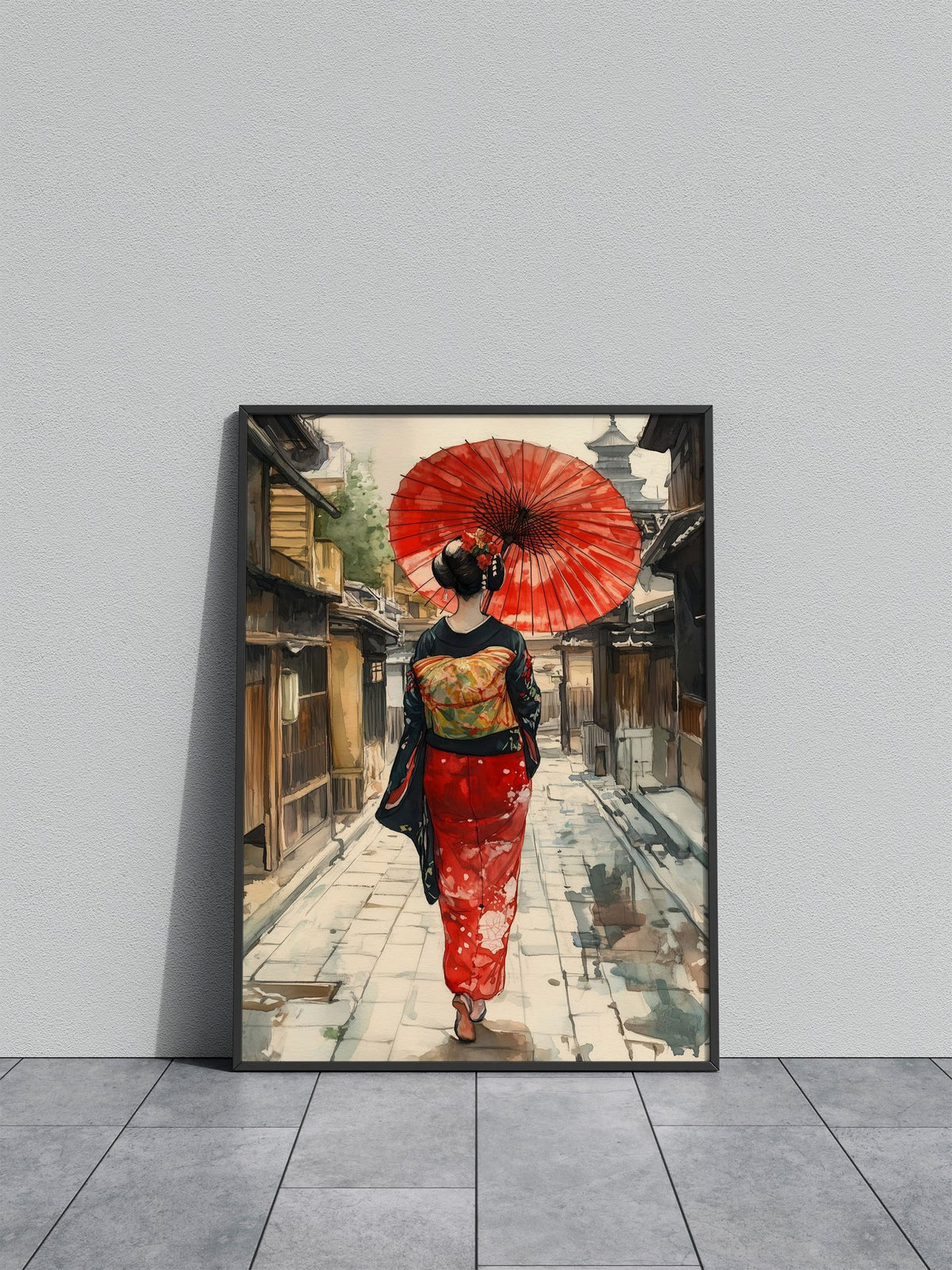 Geisha Japan Samurai Kyoto Asian Style Poster | Wall Art for Home & Office | High-Quality Print - High-Quality Visual Display