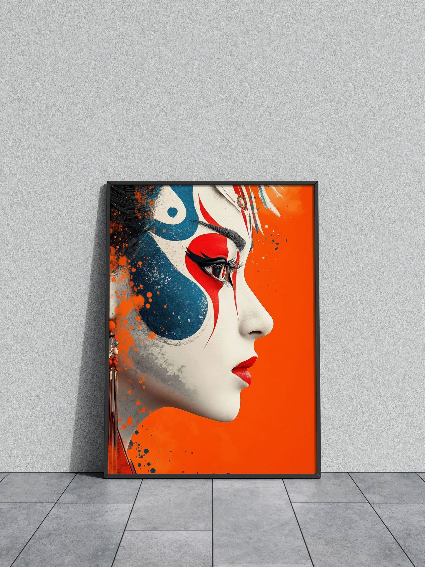 Geisha Portrait Asian Style Poster | Wall Art for Home & Office | High-Quality Print - High-Quality Visual Display
