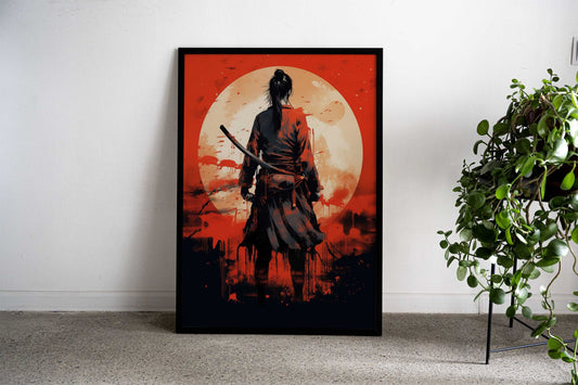 Geisha Samurai Asian Style Poster | Wall Art for Home & Office | High-Quality Print - High-Quality Visual Display