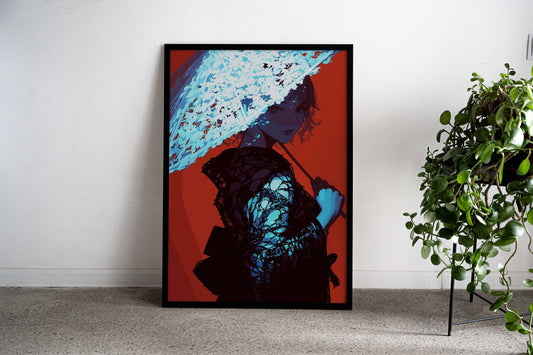 Geisha and Umbrella Asian Style Poster | Wall Art for Home & Office | High-Quality Print - High-Quality Visual Display