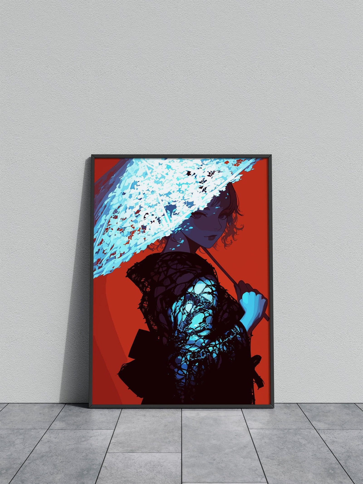 Geisha and Umbrella Asian Style Poster | Wall Art for Home & Office | High-Quality Print - High-Quality Visual Display