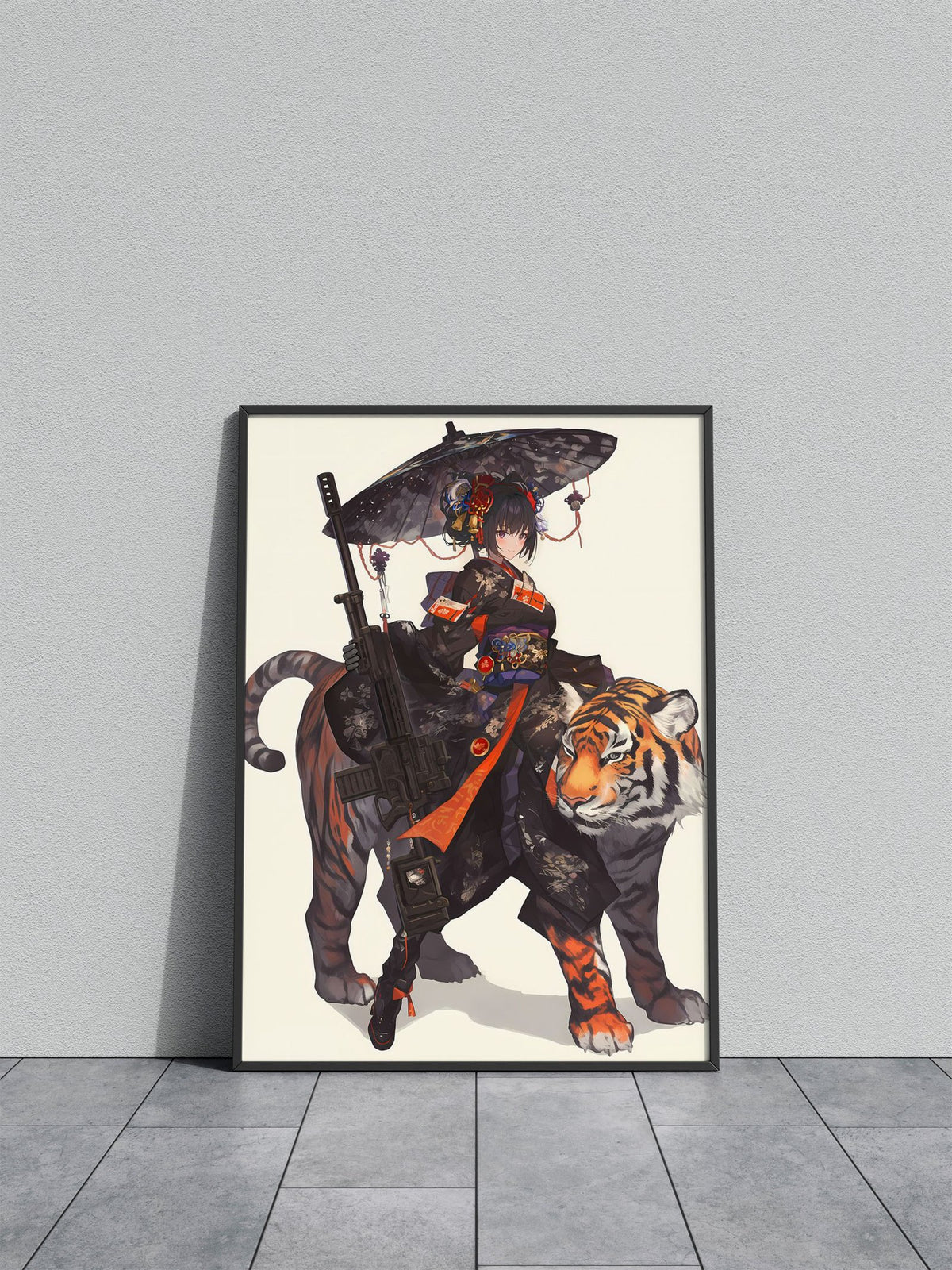 Geisha of the Tiger Clan Asian Style Poster | Wall Art for Home & Office | High-Quality Print - High-Quality Visual Display