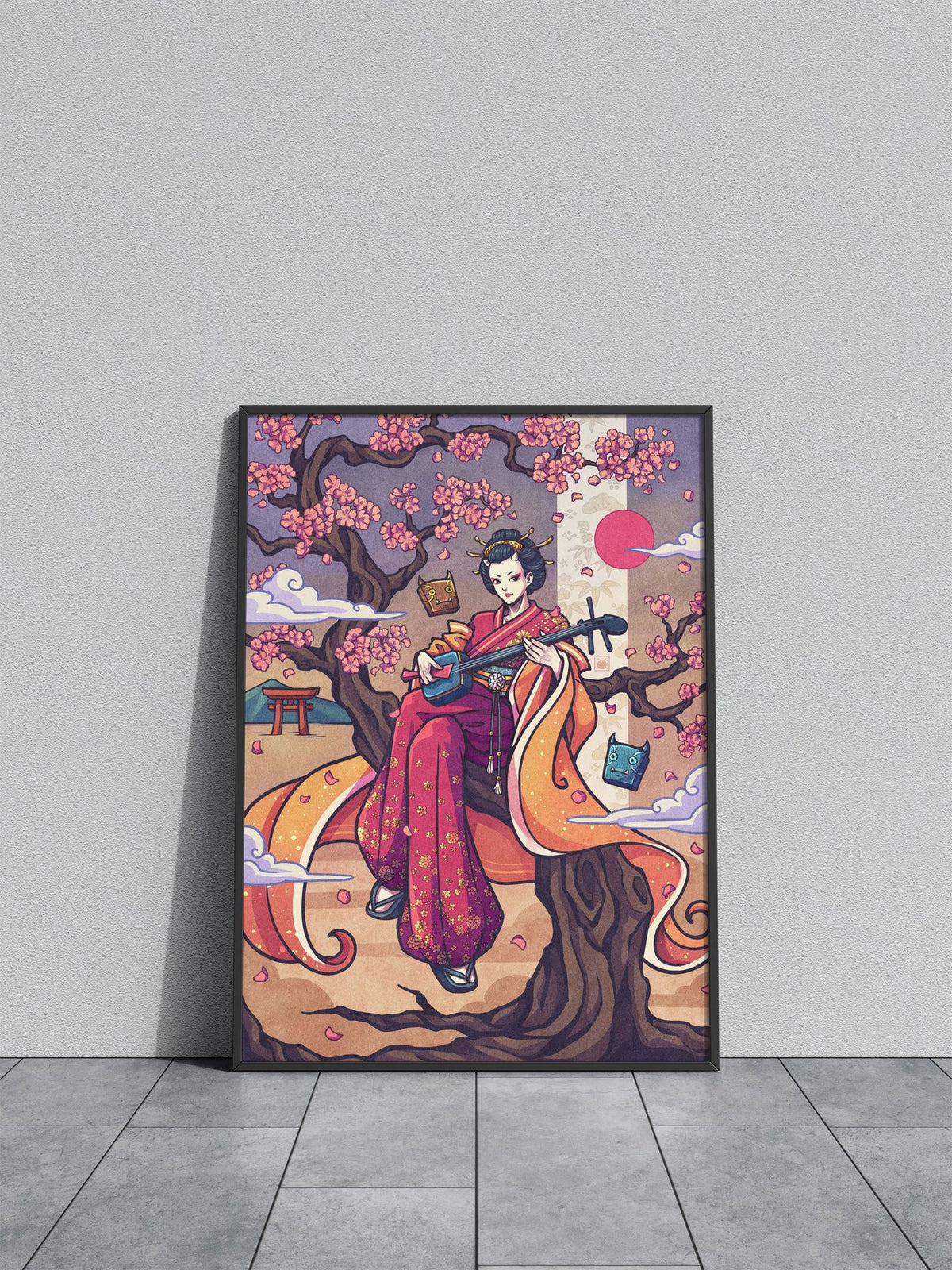 Geisha Asian Style Poster | Wall Art for Home & Office | High-Quality Print - High-Quality Visual Display