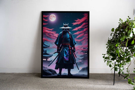 Ghost Samurai Asian Style Poster | Wall Art for Home & Office | High-Quality Print - High-Quality Visual Display