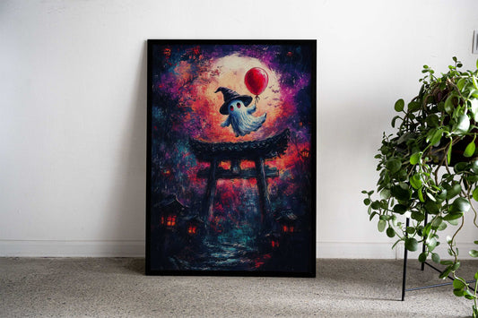 Ghostly Flight in Japan Asian Style Poster | Wall Art for Home & Office | High-Quality Print - High-Quality Visual Display