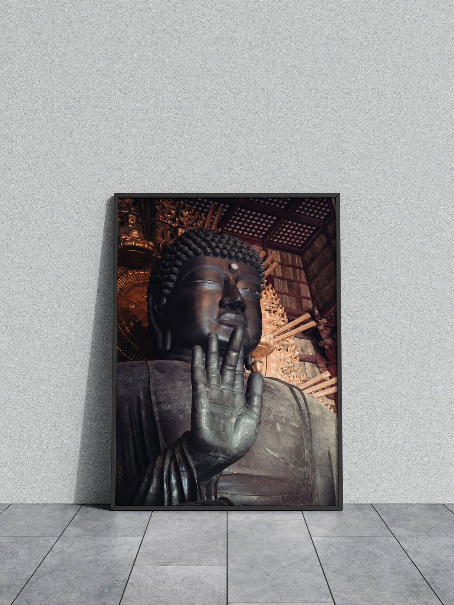 Giant Buddha Statue Asian Style Poster | Wall Art for Home & Office | High-Quality Print