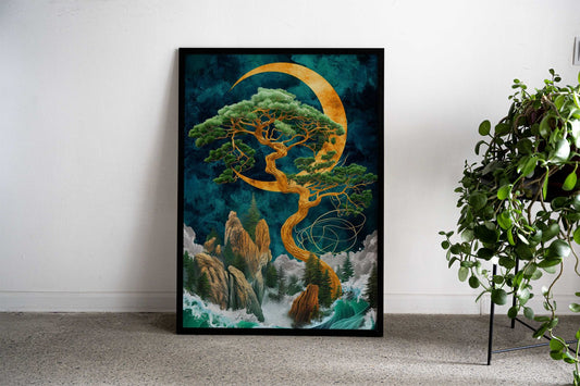 Giant Tree Asian Style Poster | Wall Art for Home & Office | High-Quality Print - High-Quality Visual Display