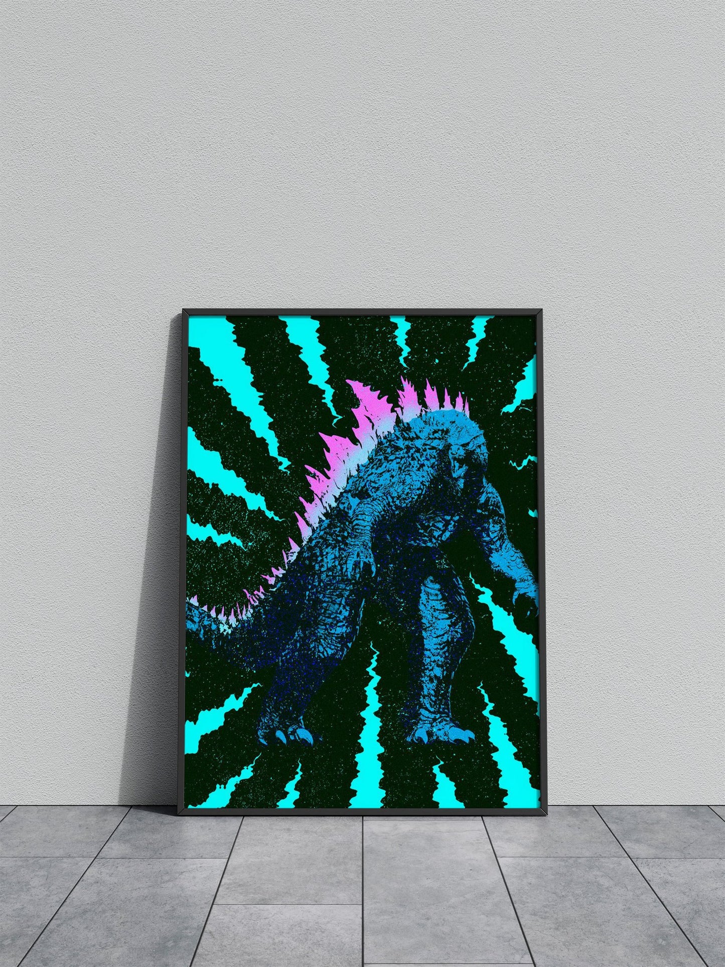 Godzilla Asian Style Poster | Wall Art for Home & Office | High-Quality Print